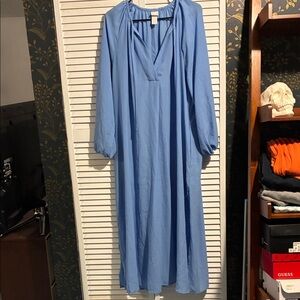 H&M Light Blue Long Sleeve Dress